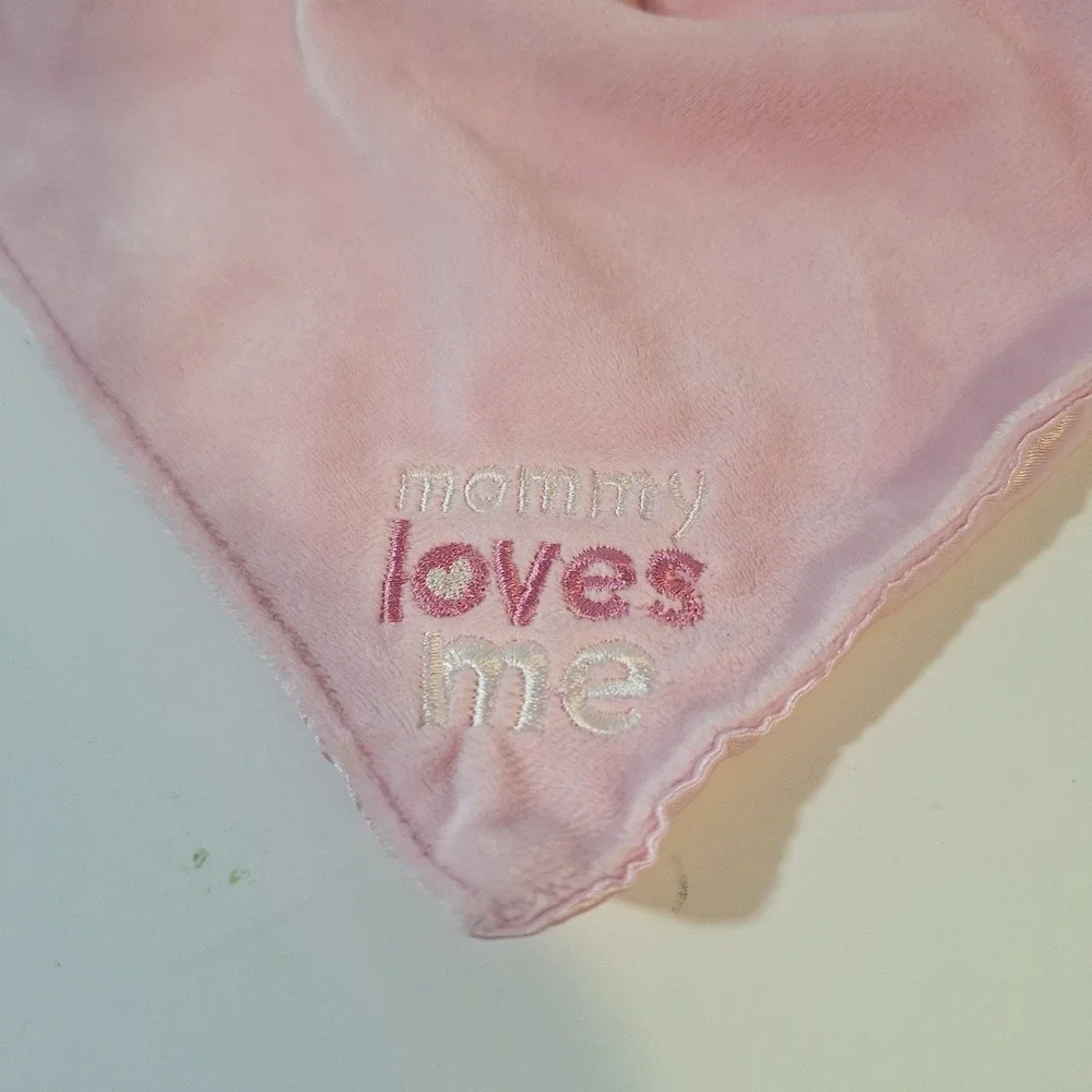 Carter's‎ Pink Bunny Rabbit Lovey Mommy Loves Me Baby Girl Plush Stuffed Animal